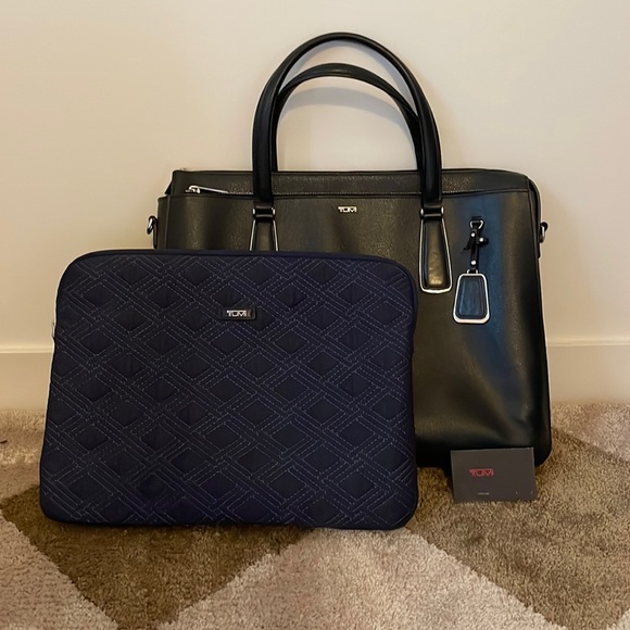 Tumi Bags Tumi Womens Leather Briefcase Poshmark